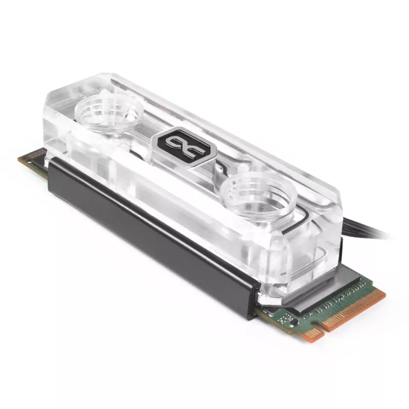 Alphacool HDX Apex M.2 2280 SSD vesijahuti, akrüül aRGB