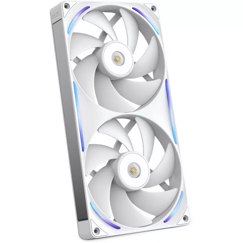 NZXT F280X RGB 140mm ARGB korpuse ventilaatorid – valge, 2-pack