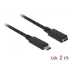 USB-kaabel DeLOCK SuperSpeed USB 3.2 Gen 1 2 m USB-C must