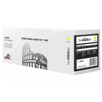 Toner HP 305A jaoks, kollane, tehases taastatud, uus OPC TH-412ARO