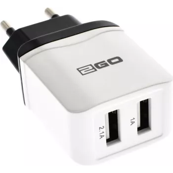 Mobiilseadme laadija 2GO 795999 Universal Valge AC Indoor 2 USB Ports