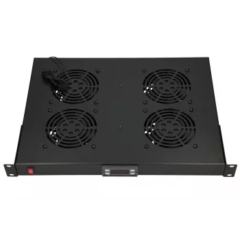 Ventilaatoripaneel Extralink 19 tolli 4 ventilaatorit termostaadiga