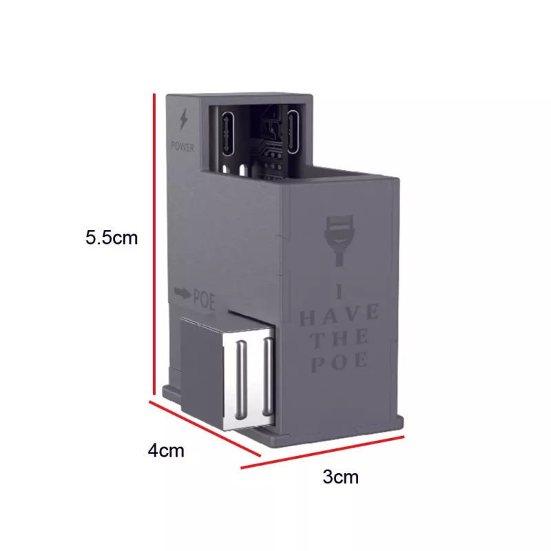 Extralink AT-USBC-JB-V3 | PoE-muundur USB-C kaudu | 25 W, 10/100 Mbit/s
