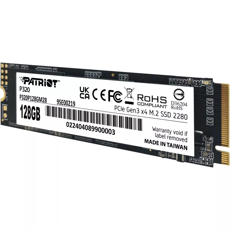 SSD-ketas Patriot P320 128 GB M.2 2280 PCIe 3.0 x4 NVMe