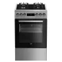 Vabaltseisev gaasi-elektripliit BEKO FSMT55330DXDS, 5 põletit, 60 cm, roostevaba teras, ahi 60 L, energiaklass A