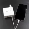 Qoltec GaN laadija FAST 108W | 5-20V | 3-4.7A | USB C | Valge