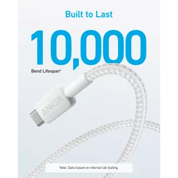 USB-kaabel Anker 322 1,8 m USB A USB C valge
