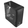 Arvuti korpus SAVIO Noctis Flow — kuubikujuline, Mini‑ITX/Micro‑ATX/ATX, 3x120 mm ees, 1x120 mm taga, 2x3,5 tolli + 3x2,5 tolli pesad, karastatud klaas