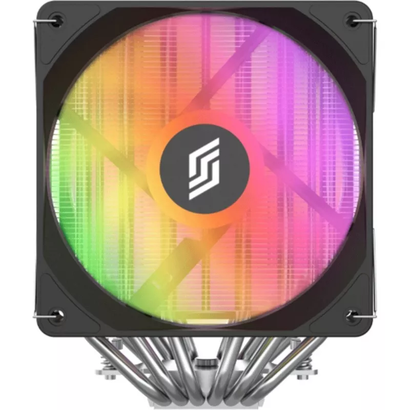 CPU jahuti Silentware Titan RGB kahe torniga, 6 soojustoruga ja 2×120 mm PWM A-RGB ventilaatoriga