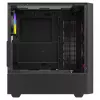 Arvutikorpus SAVIO Noctis Flow RGB — Kuubik, ATX/Mini-ITX, 3x 120 mm esiventilaatorit, karastatud klaasist külg, max GPU 35 cm