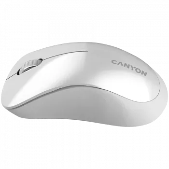 CANYON MW-11, 2,4 GHz juhtmevaba hiir, 3 nupuga, DPI 1200, Aku: AAA * 2 tk, pärlvalge hall 67*109*38 mm 0,063 kg