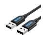 USB 2.0 kaabel Isane-Isane / 1,5 m Must Cojbg Vention