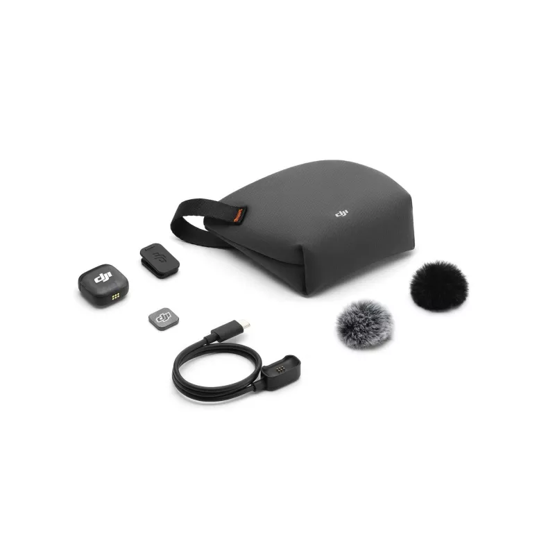 Juhtmevaba kehapakisaatja DJI MIC 3 — kompaktne kaasaskantav mikrofoni saatja, must/hall