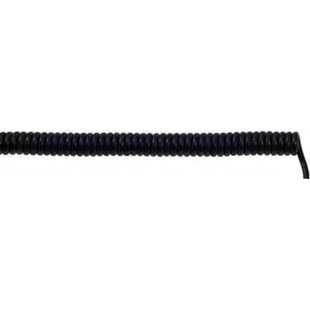 LAPP 73220255 spiraalkaabel UNITRONIC® SPIRAL 100 mm / 400 mm 5 x 0,25 mm² Must 1 tk (73220255)