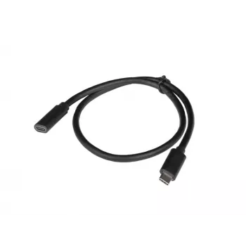 USB-C-USB-C-kaabel LANBERG CA-USBE-20CC-0005-BK, USB 3.2 Gen 1 (5 Gbit/s), 0,5 m, must