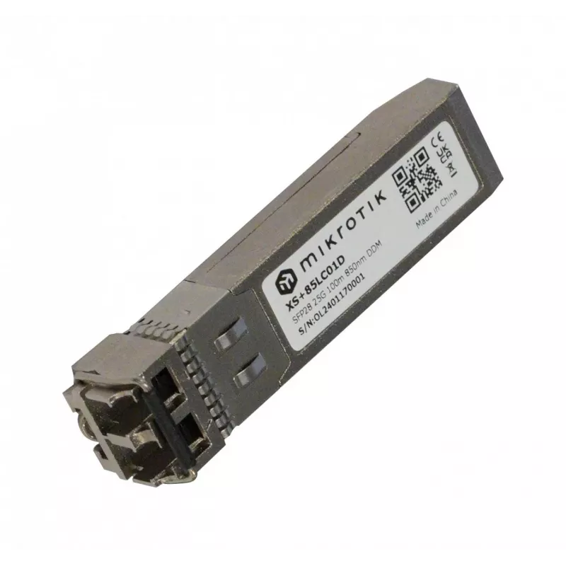 Mikrotik XS+85LC01D võrgusaateseadme moodul Fiiberoptiline 25000 Mbit/s SFP28 850 nm