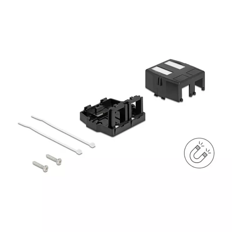 Snap-in raam DeLOCK 85842 Plastikust Must 545x573x324mm