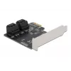 SATA PCI Express x1-kaart DeLOCK 90010 madalprofiilne kuju