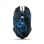 Esperanza MX203 SCORPIO - Hiir - USB - Sinine - Hiiri - Optiline - 6 nuppu - Must