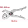 Voolikulõikur KS Tools 222.2060 voolikutele Ø 6–25 mm