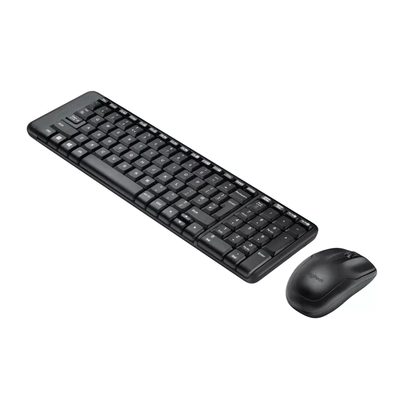 Juhtmevaba komplekt MK220, juhtmevaba, RF-juhtmevaba, QWERTZ, must, hiir