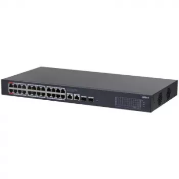 Dahua Technology CS4228-24GT-240 võrgulüliti hallatav L2 Gigabit Ethernet (10/100/1000) Power over Ethernet (PoE) Must
