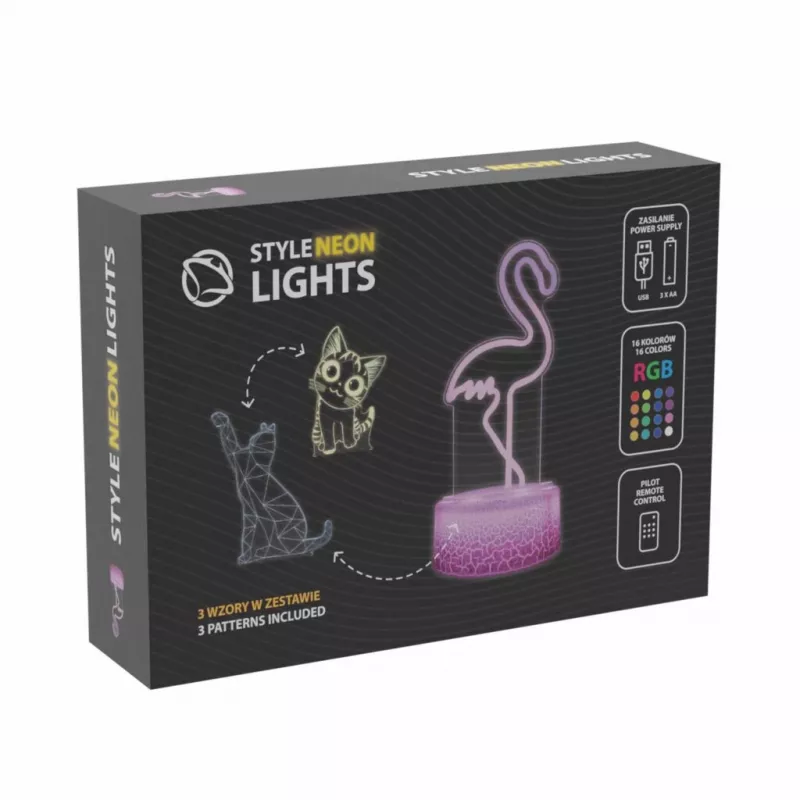 Laua/dekoratiivne LED-lamp MANTA SNL119RGB RGB 3D loomakujuline lamp sisekujunduseks