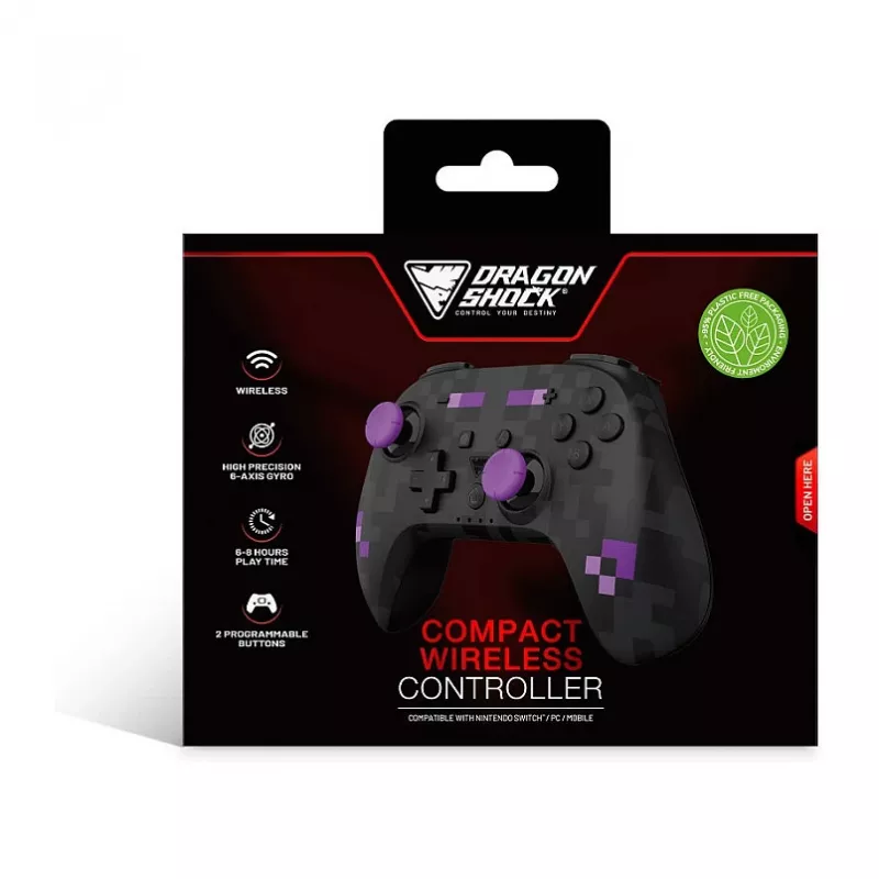 Dragonshock Controller Poptop Wireless Cubes musta lülitiga