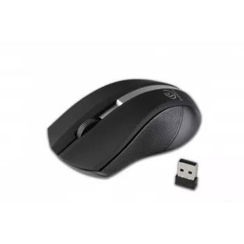 Rebeltec Wireless optical hiir, GALAXY Must/silver, rubber surface