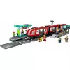 LEGO City linna trammi- ja jaama rollimängu ehituskomplekt lastele mängutrammiga, kingitus poistele ja tüdrukutele alates 7. eluaastast, kes armastavad sõidukeid
