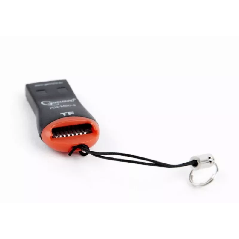 Kaardilugeja Gembird FD2-MSD-3 USB 2.0 must punane