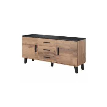 Cama sideboard LOTTA 150 2D3S wotan oak + mat Must