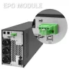 Qoltec 52281 katkematu toiteallikas (UPS) topeltmuundusega (Online) 2 kVA 2000 W 3 pistikupesaga