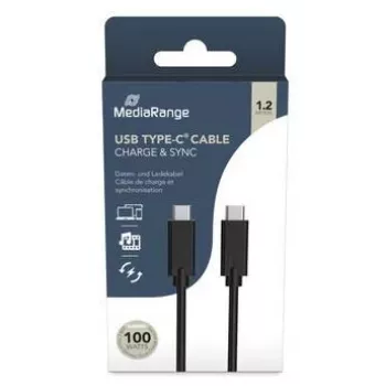 MediaRange USB-C kaabel 2 m MRCS214 must USB-kaabel