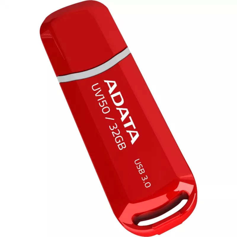 USB-mälupulk ADATA DashDrive UV150 32GB, USB Typee-A 3.2 Gen 1, punane, korgidisain