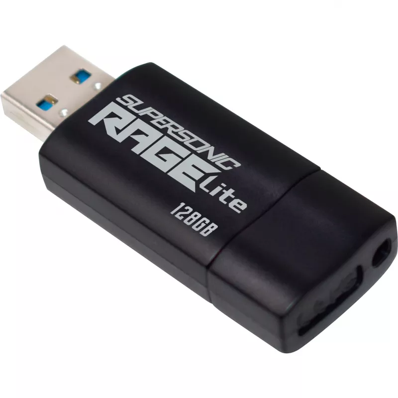 USB-mälupulk PATRIOT Supersonic Rage Lite 128 GB USB Type-A 3.2 Gen 1, 180 MB/s, sinine/must