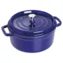 Staub 24 cm ümmargune malmkookott tumesinine