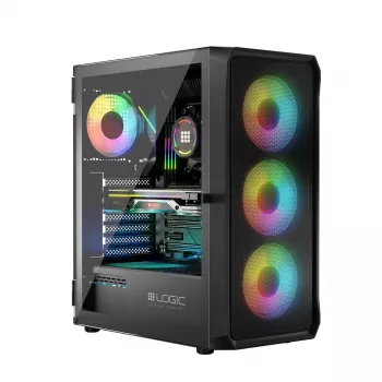 Arvutikorpus Logic Concept Portos ARGB ATX Must