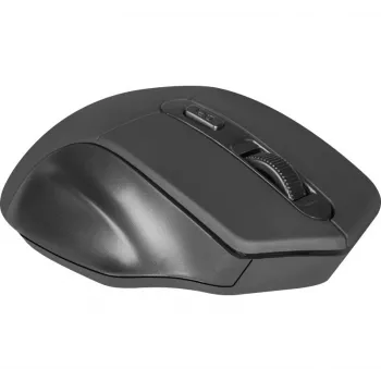 Juhtmevaba optiline hiir DEFENDER Datum MB-345 RF, mõlemakäeline/paremakäeline, 1600 DPI, 3 nuppu, USB RF-vastuvõtja, must