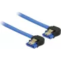 SATA-kaabel DeLOCK 85095 0,2 m must sinine