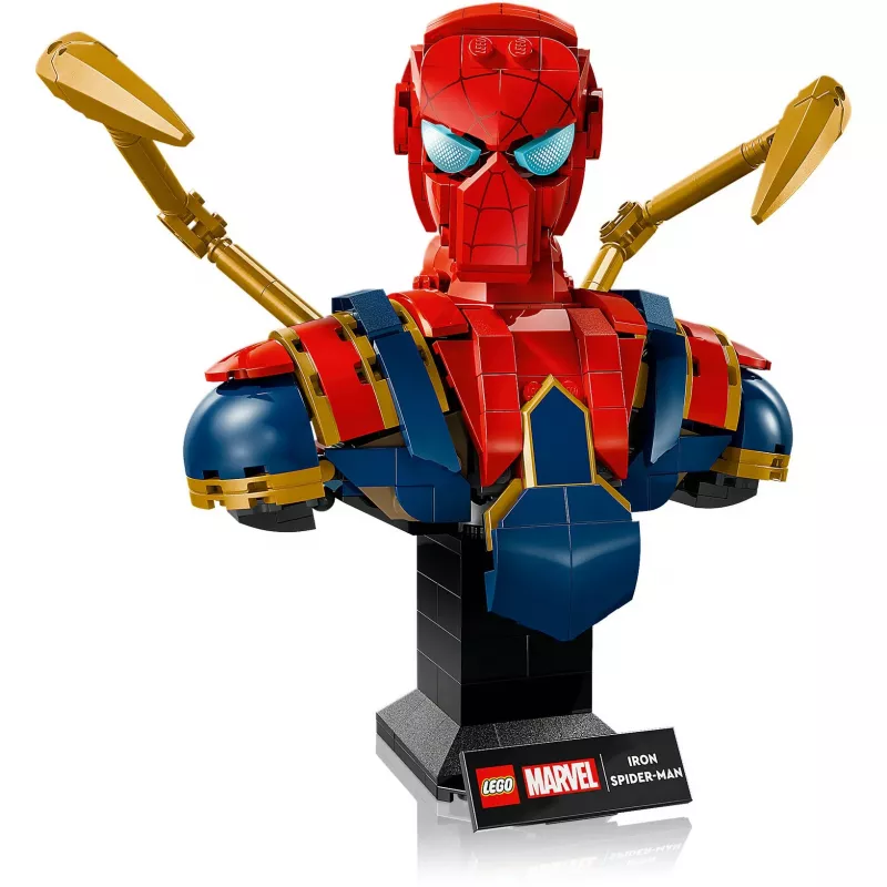LEGO Marvel kollektsioneeritav büst Iron Spider-Man 76326, 379 tükki, 18+ eksponeerimismudel, 170×200×110 mm
