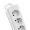 Pikendusjuhe Qoltec 50276 1,8 m 5 vahelduvvoolupistikupesa Siseruumides Valge