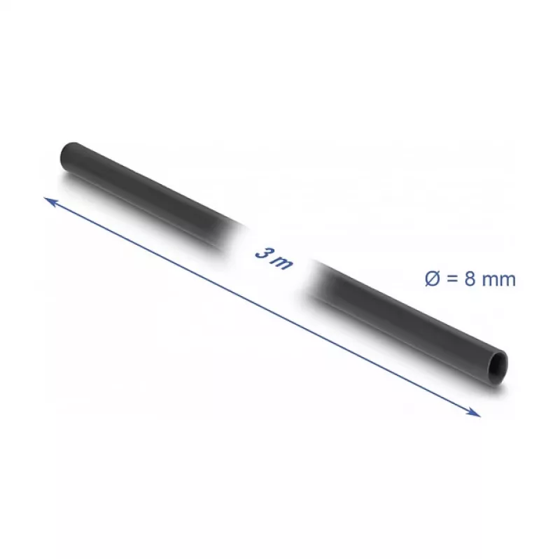 DeLOCK PVC isoleeriv varrukas 3 m x 8 mm must