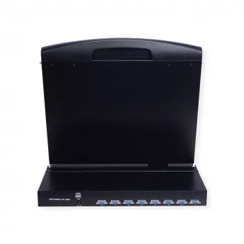 Rack-konsool VALUE 26.99.0161, 1 arvuti juhtimine, must