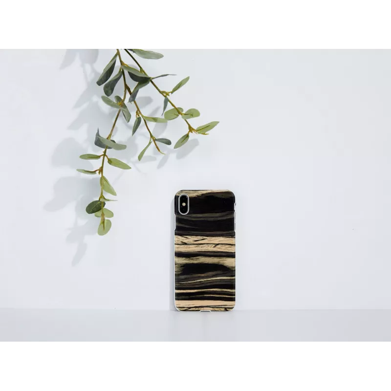Nutitelefoni ümbris man and wood iPhone XS Max jaoks — Valge Ebony viimistlus