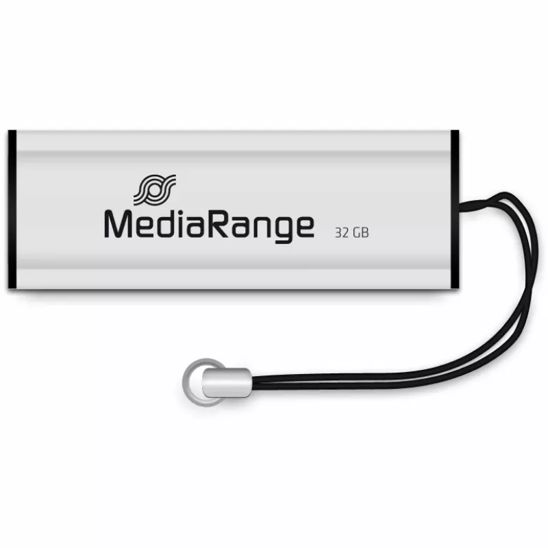 MediaRange SuperSpeed - USB-mälupulk - 32GB - USB3.0 - Must/Hõbe (MR916)