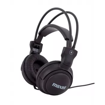 Kõrvaklapid Maxell Home Studio MAX-833, juhtmega ümberkõrvaklapid, 32 Ω, 98 dB, 16–22000 Hz, 5 m kaabel, kõrvakonks/peavõruga, must