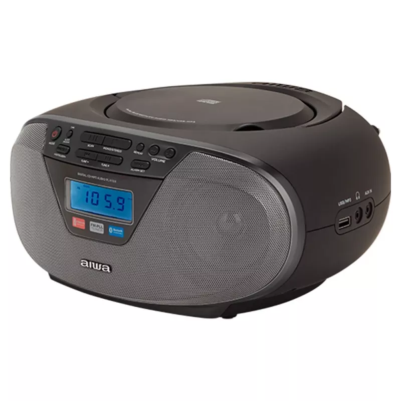 Audio mikrosüsteem Aiwa BBTU-400BK, CD/MP3/FM-PLL/BT-mängija (must)