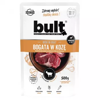 BULT rikas kitsepoolest - märg koeratoit - 500g