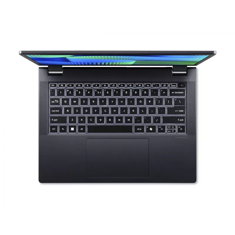 Acer TravelMate TMP414-53-G2-TCO-585Q | Sinakashall | 14 tolli | WUXGA | 1920 x 1200 pikslit | Intel Core 5 | 120U | 16 GB | DDR5 | SSD 256 GB | Intel Iris Xe